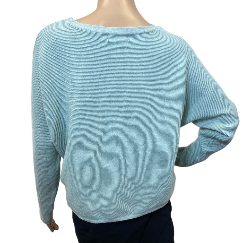 Tahari Sweater Mint Green Long Sleeve - Super Soft Size Ps View 2